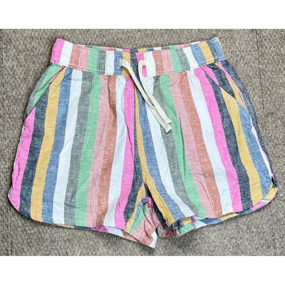 Marine Layer Women's Drawstring‎ Waist Hemp Blend Short Size X Small
